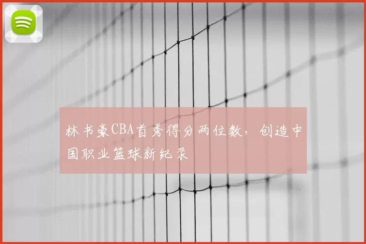 林书豪CBA首秀得分两位数，创造中国职业篮球新纪录